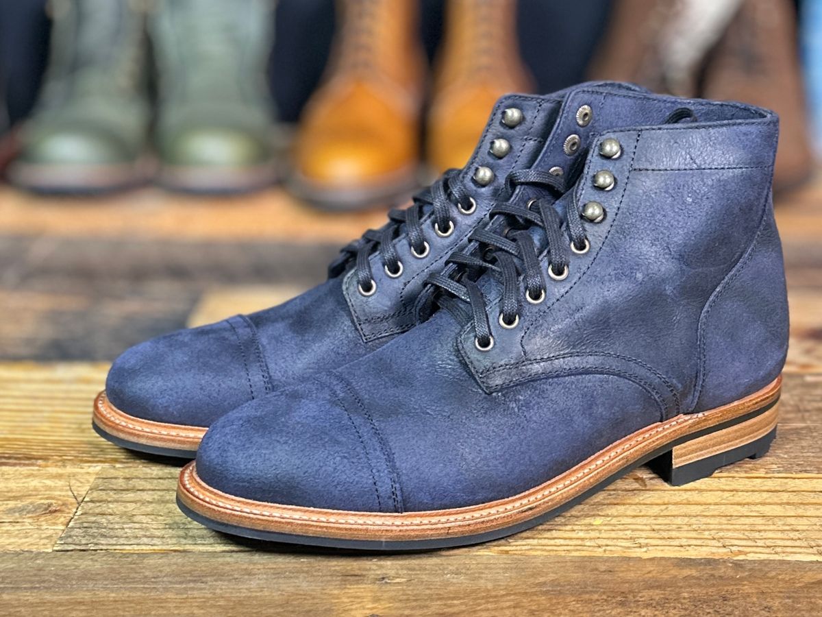 Photo by ChrisoftheW on May 30, 2025 of the Parkhurst The Richmond in C.F. Stead Blue Depths Rambler.