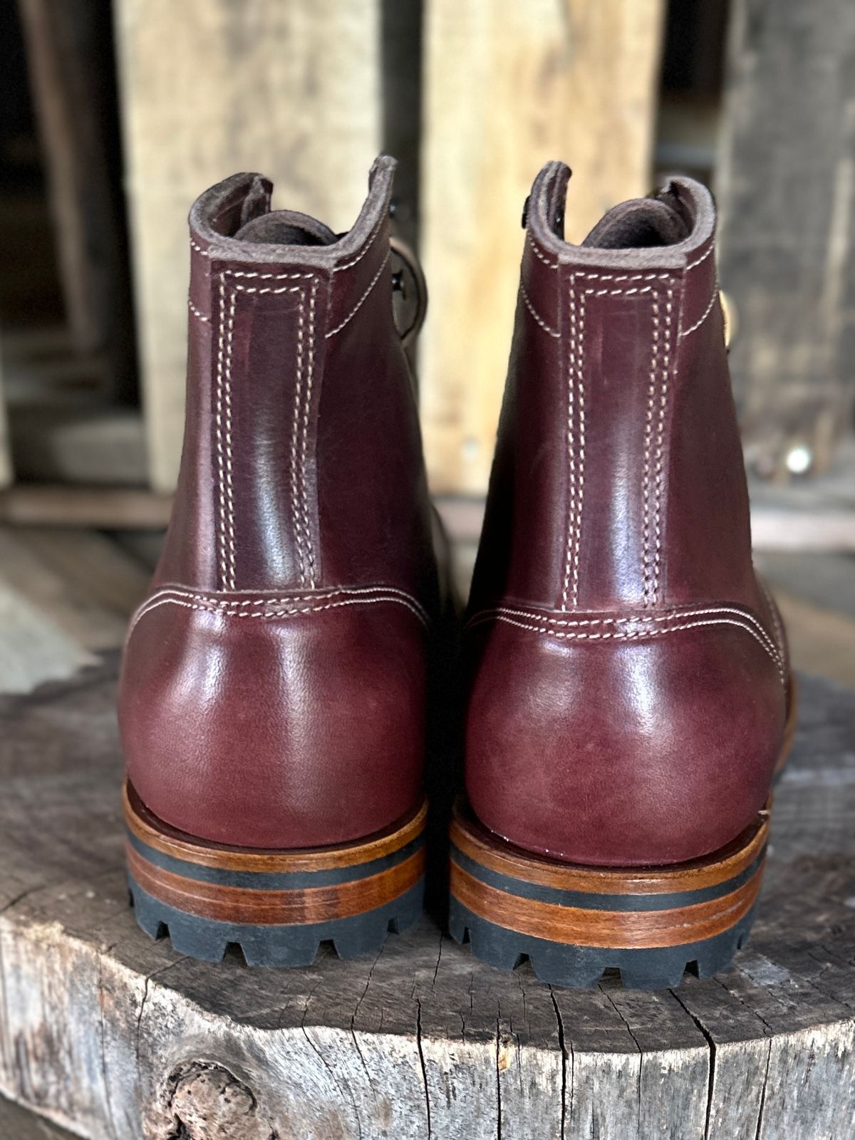 Photo by ChrisoftheW on October 5, 2025 of the Truman Cap Toe Boot in Horween Color 8 Cypress.