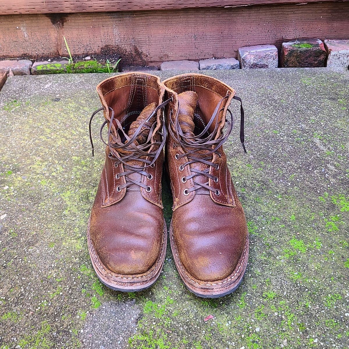 Photo by donyey on February 3, 2024 of the White's MP-Sherman Plain Toe in Horween Cinnamon Waxed Flesh.
