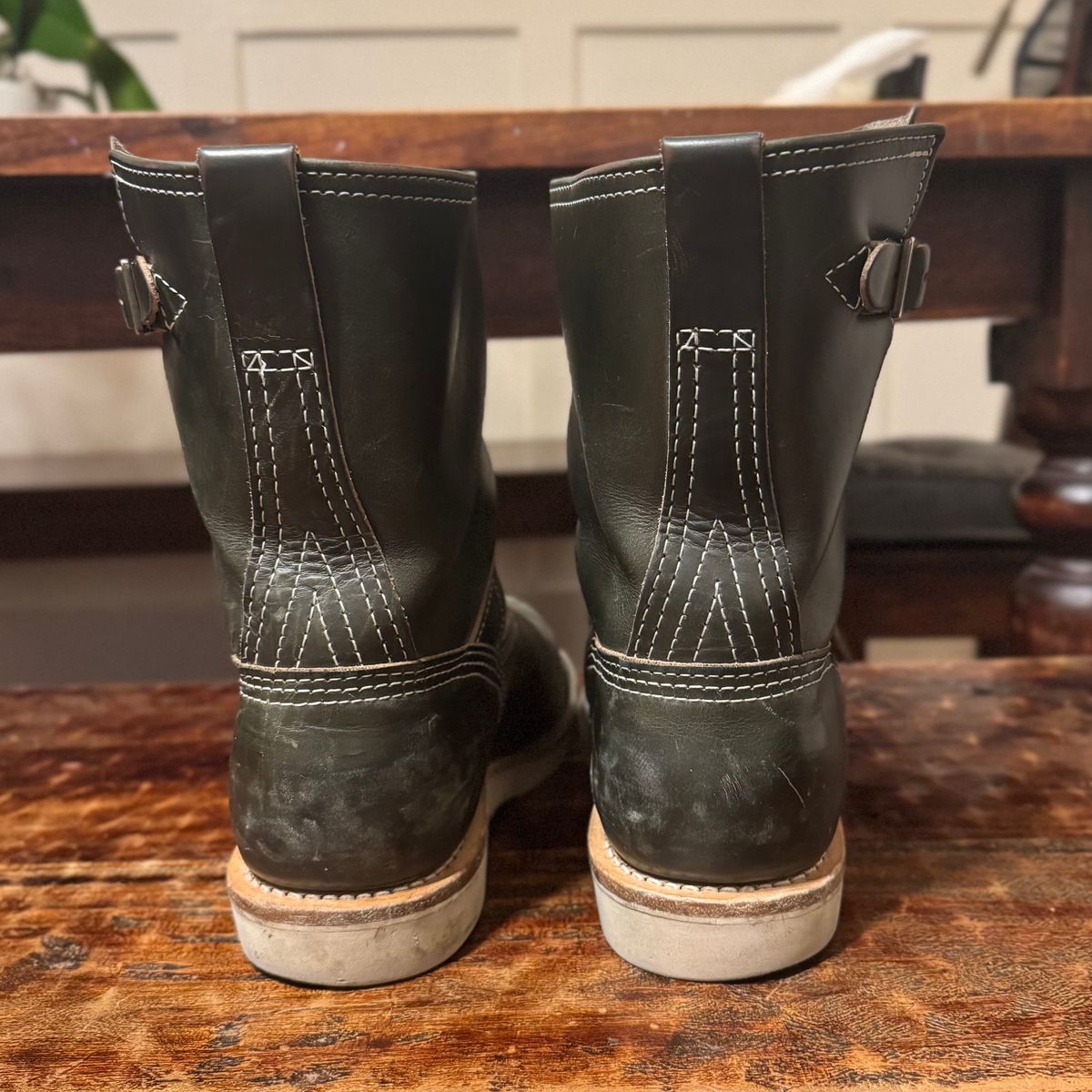 Photo by sthilburn on December 1, 2025 of the Wesco Boss Engineer Boot in Forest Chromexcel Leather.