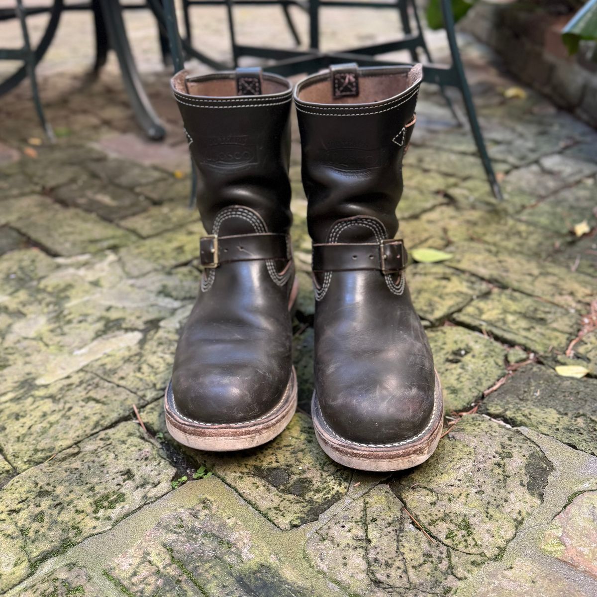 Photo by sthilburn on February 5, 2026 of the Wesco Boss Engineer Boot in Forest Chromexcel Leather.