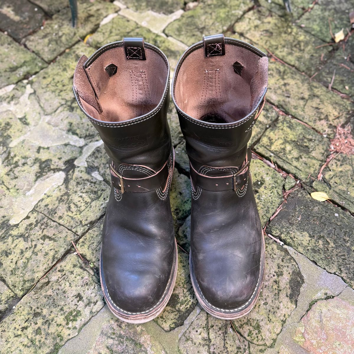Photo by sthilburn on February 5, 2026 of the Wesco Boss Engineer Boot in Forest Chromexcel Leather.