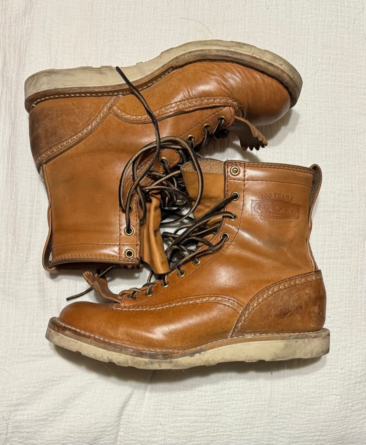 Photo by sthilburn on October 27, 2023 of the Wesco Jobmaster in Maryam Natural Horsehide.