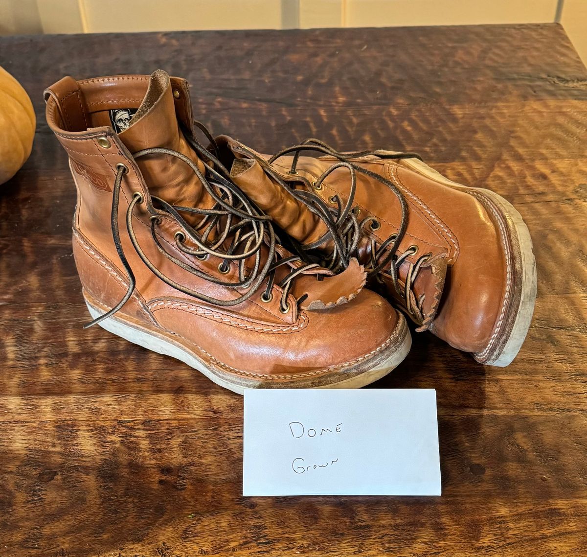 Photo by sthilburn on November 3, 2023 of the Wesco Jobmaster in Maryam Natural Horsehide.