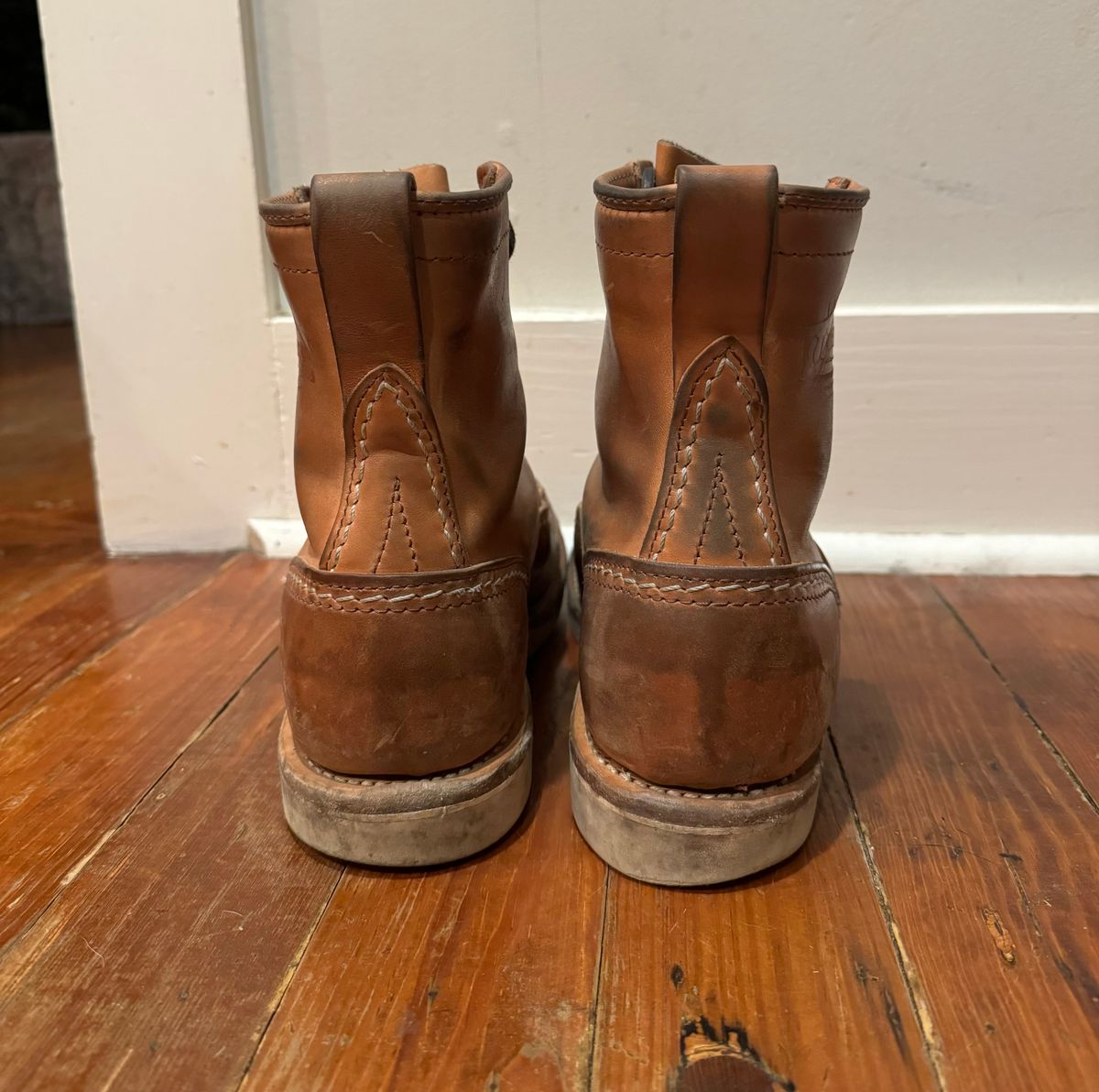 Photo by sthilburn on December 5, 2023 of the Wesco Jobmaster in Maryam Natural Horsehide.