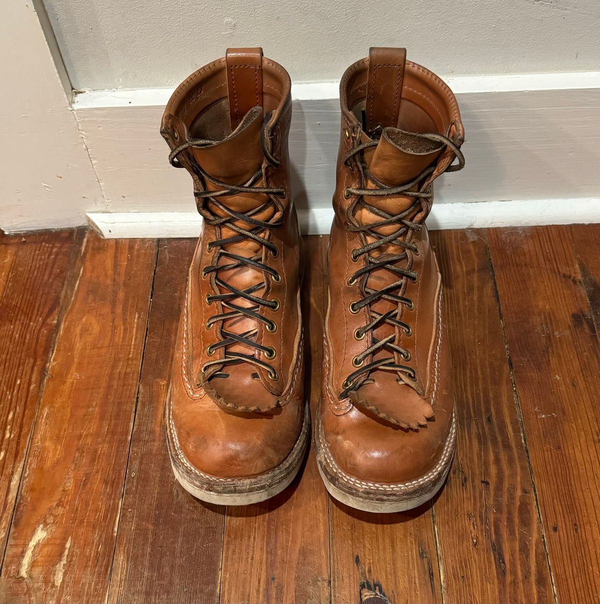 Photo by sthilburn on December 5, 2023 of the Wesco Jobmaster in Maryam Natural Horsehide.