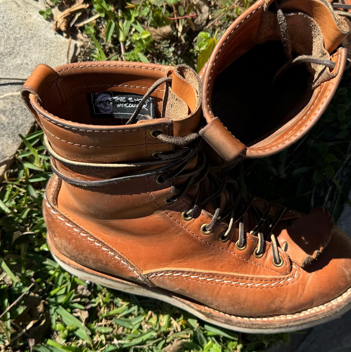 Photo by sthilburn on January 5, 2024 of the Wesco Jobmaster in Maryam Natural Horsehide.