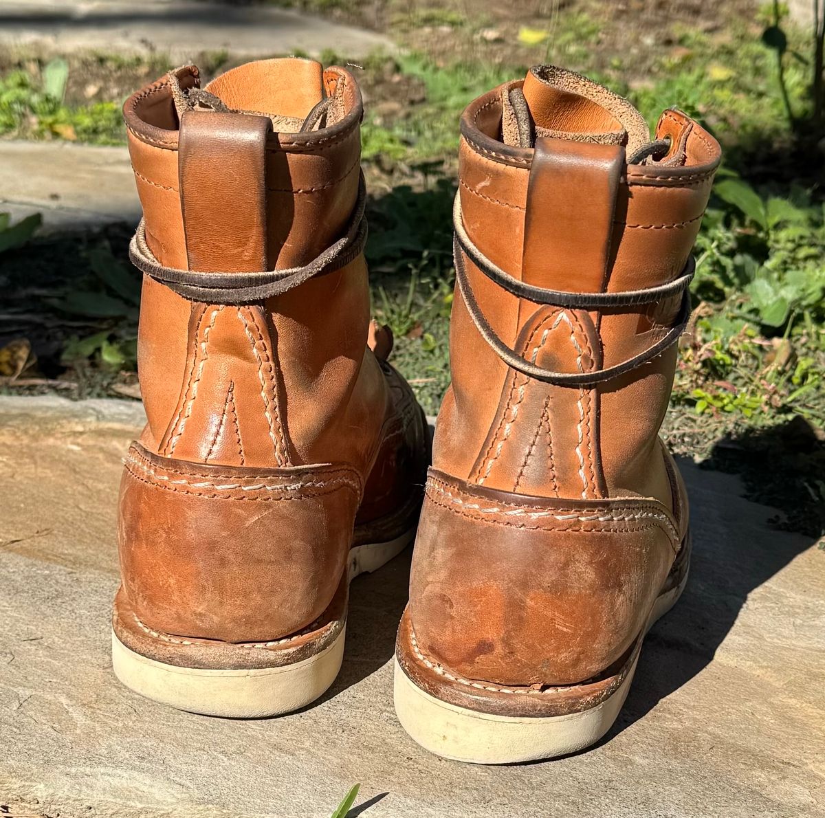 Photo by sthilburn on January 5, 2024 of the Wesco Jobmaster in Maryam Natural Horsehide.