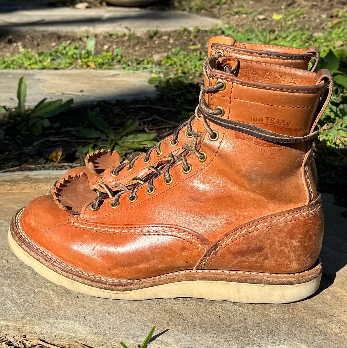 Photo by sthilburn on January 5, 2024 of the Wesco Jobmaster in Maryam Natural Horsehide.