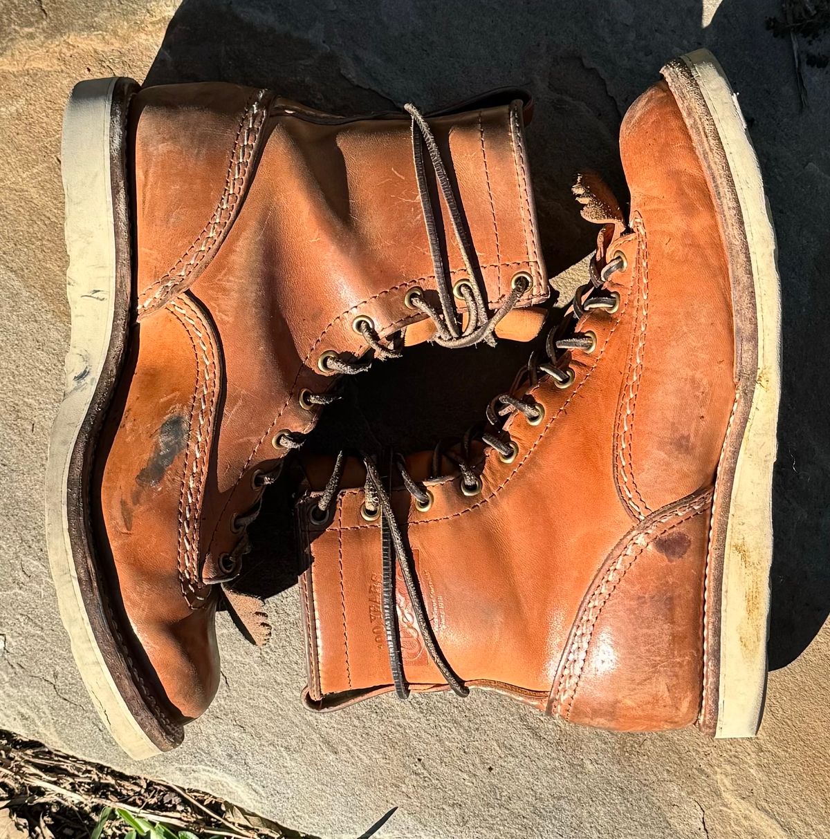 Photo by sthilburn on January 5, 2024 of the Wesco Jobmaster in Maryam Natural Horsehide.