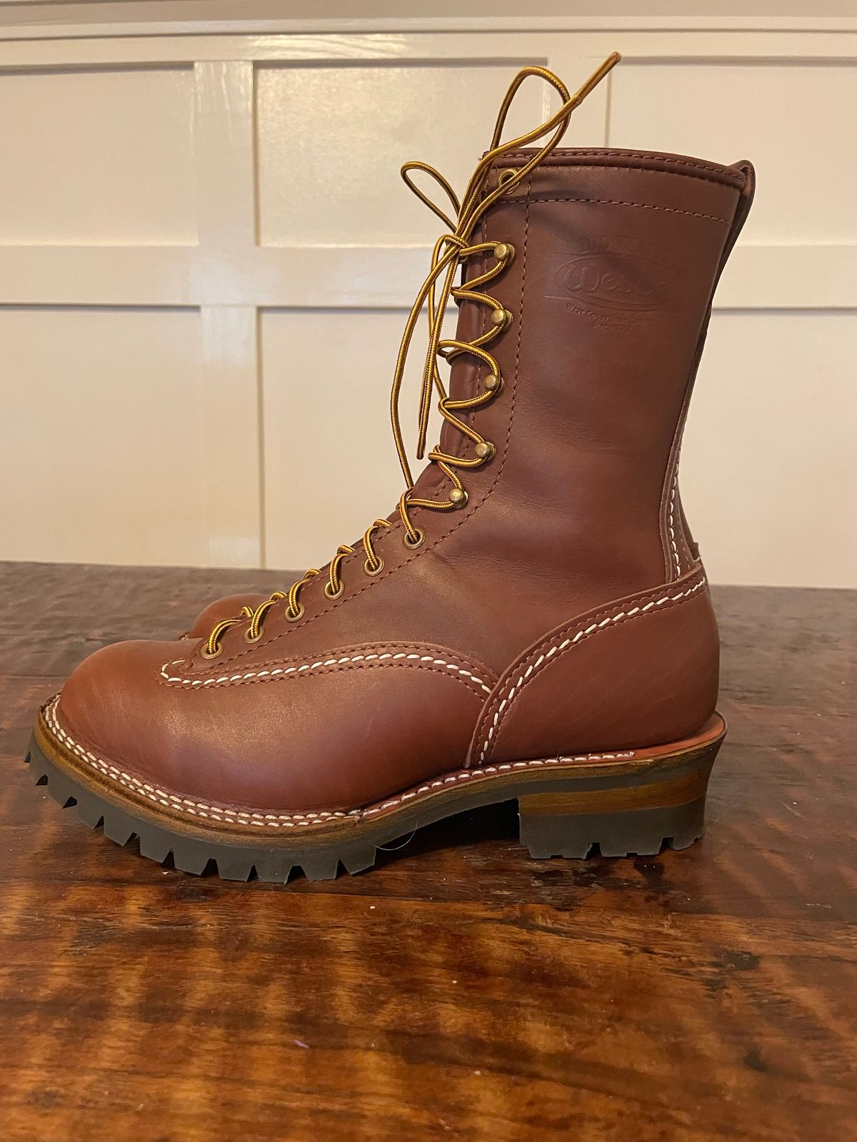 Photo by sthilburn on October 2, 2022 of the Wesco Jobmaster in Seidel Brown Oil Tan.