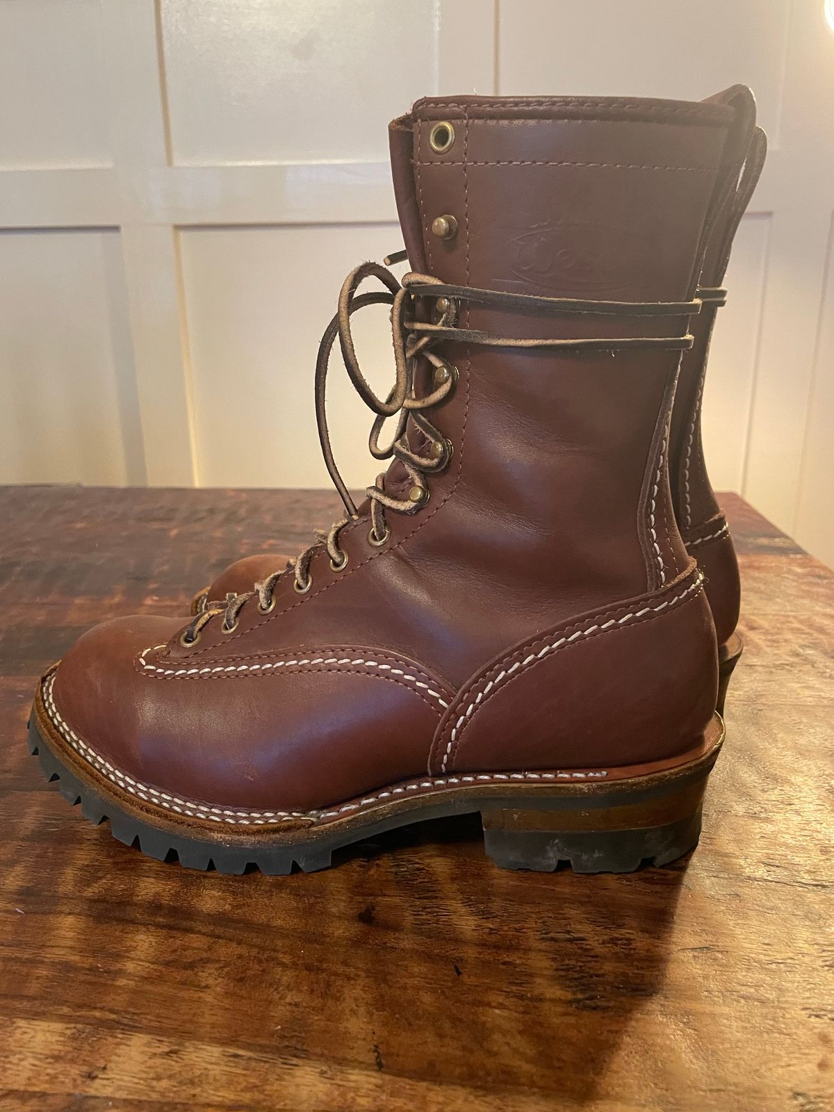 Photo by sthilburn on November 8, 2022 of the Wesco Jobmaster in Seidel Brown Oil Tan.