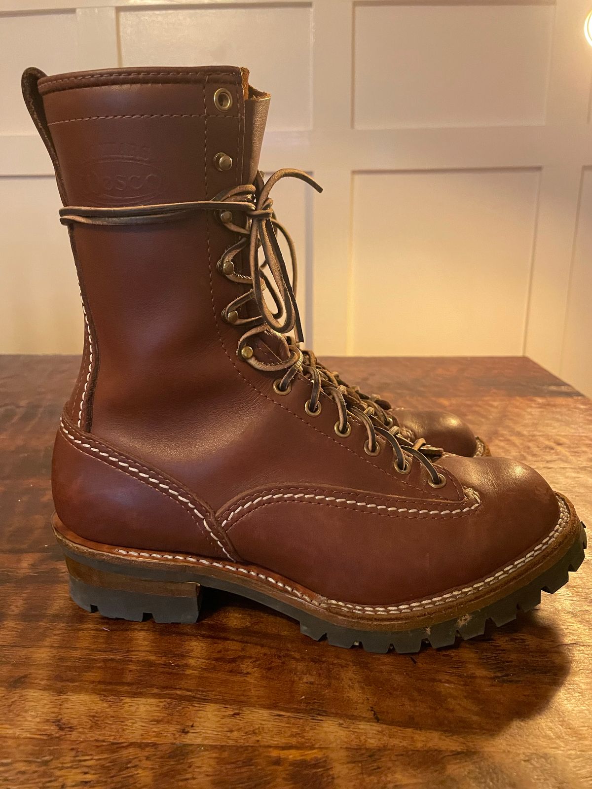 Photo by sthilburn on November 8, 2022 of the Wesco Jobmaster in Seidel Brown Oil Tan.