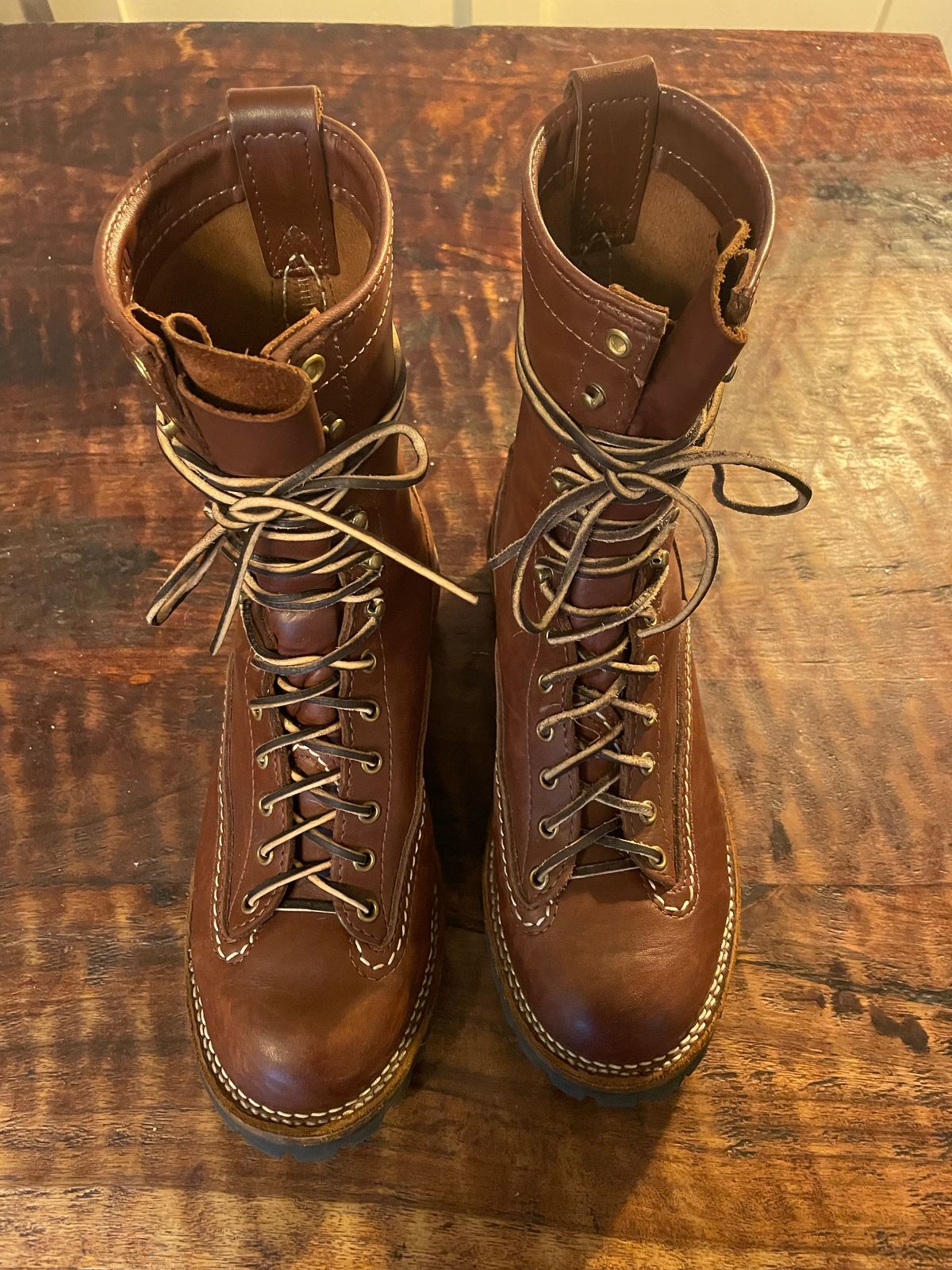 Photo by sthilburn on November 8, 2022 of the Wesco Jobmaster in Seidel Brown Oil Tan.