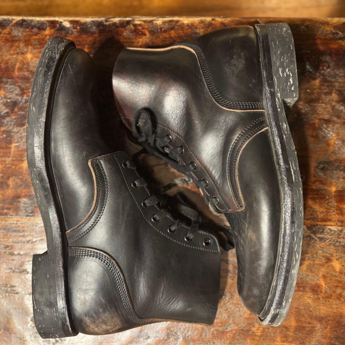 Photo by sthilburn on November 4, 2025 of the Role Club Boondockers in Handfinished CXL Horsehide.