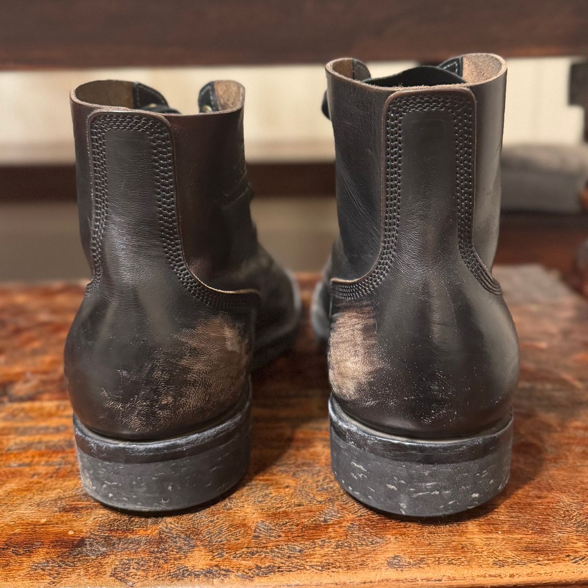 Photo by sthilburn on December 4, 2025 of the Role Club Boondockers in Handfinished CXL Horsehide.