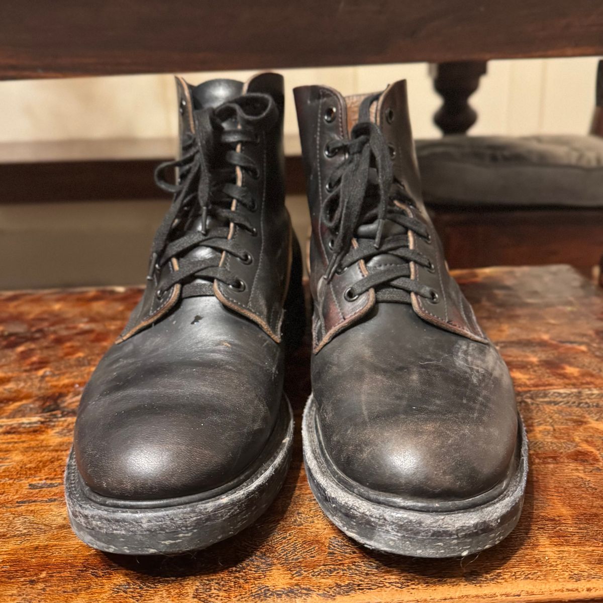 Photo by sthilburn on December 4, 2025 of the Role Club Boondockers in Handfinished CXL Horsehide.