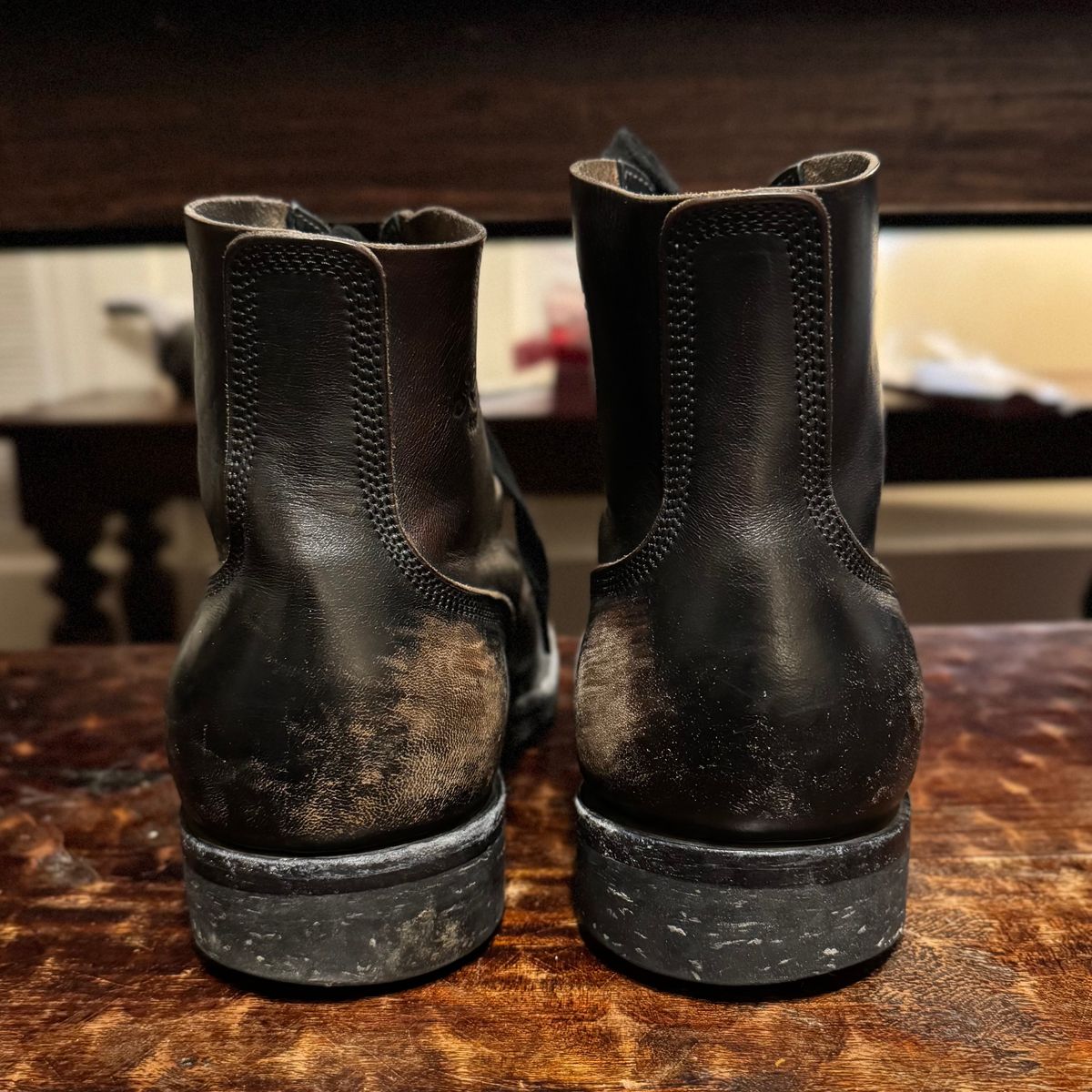 Photo by sthilburn on January 4, 2026 of the Role Club Boondockers in Handfinished CXL Horsehide.