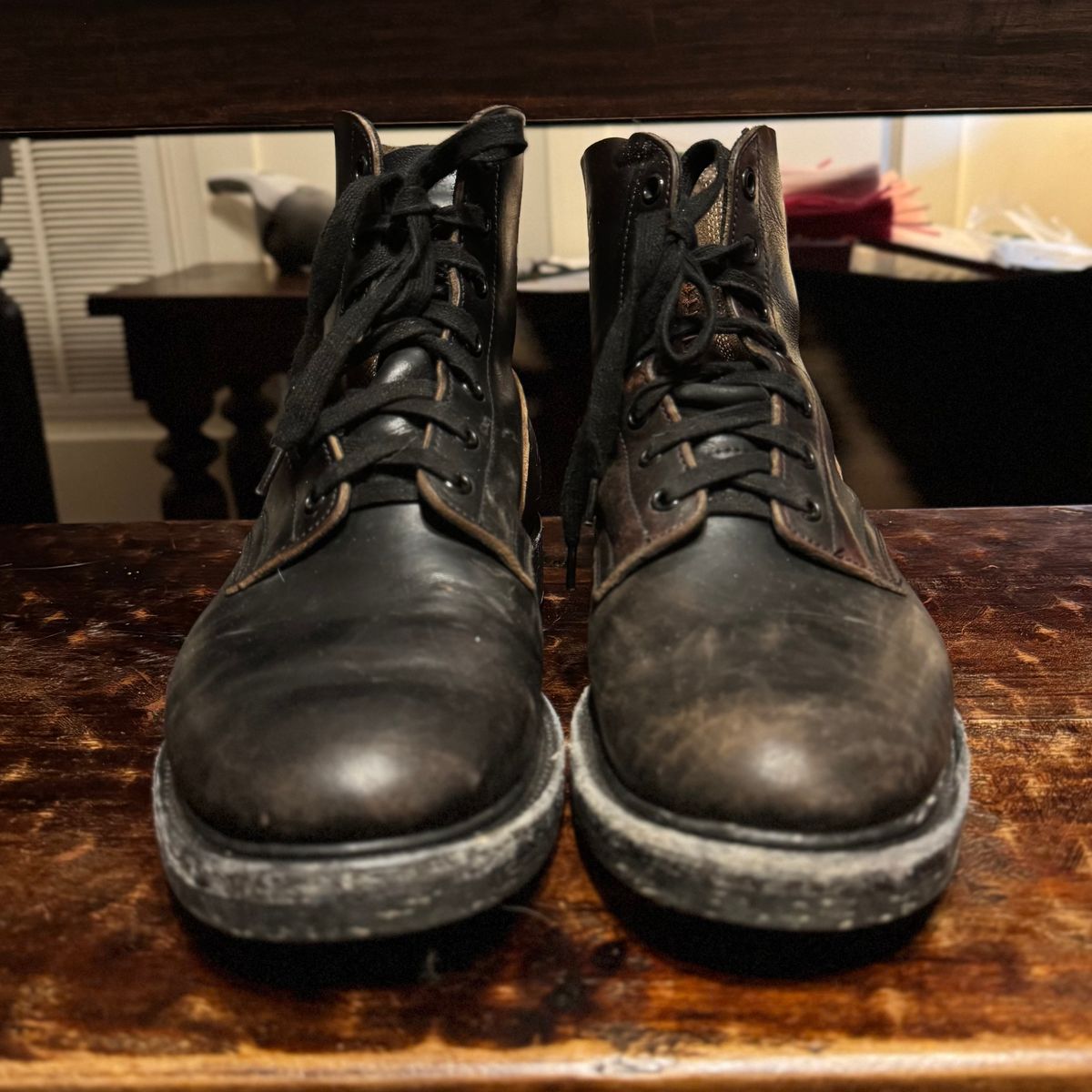 Photo by sthilburn on January 4, 2026 of the Role Club Boondockers in Handfinished CXL Horsehide.