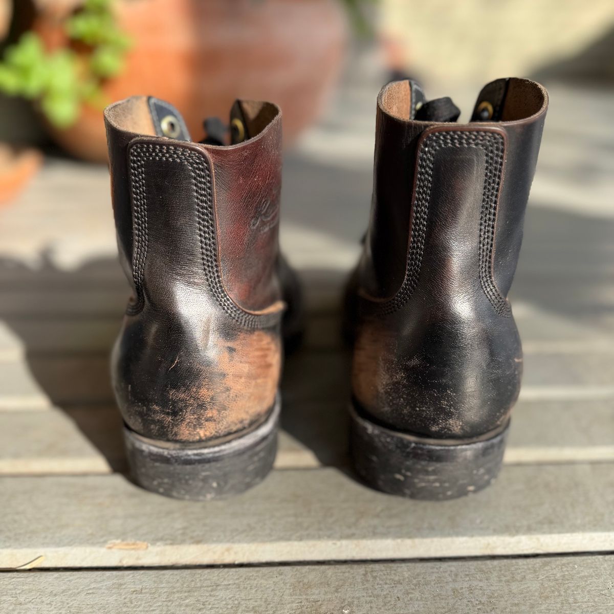 Photo by sthilburn on February 3, 2026 of the Role Club Boondockers in Handfinished CXL Horsehide.