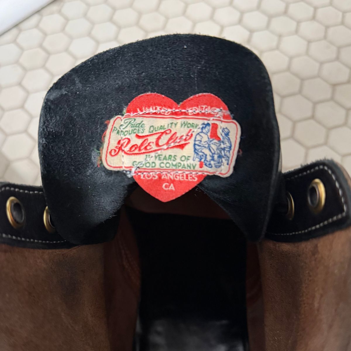 Photo by sthilburn on April 1, 2026 of the Role Club Boondockers in Handfinished CXL Horsehide.