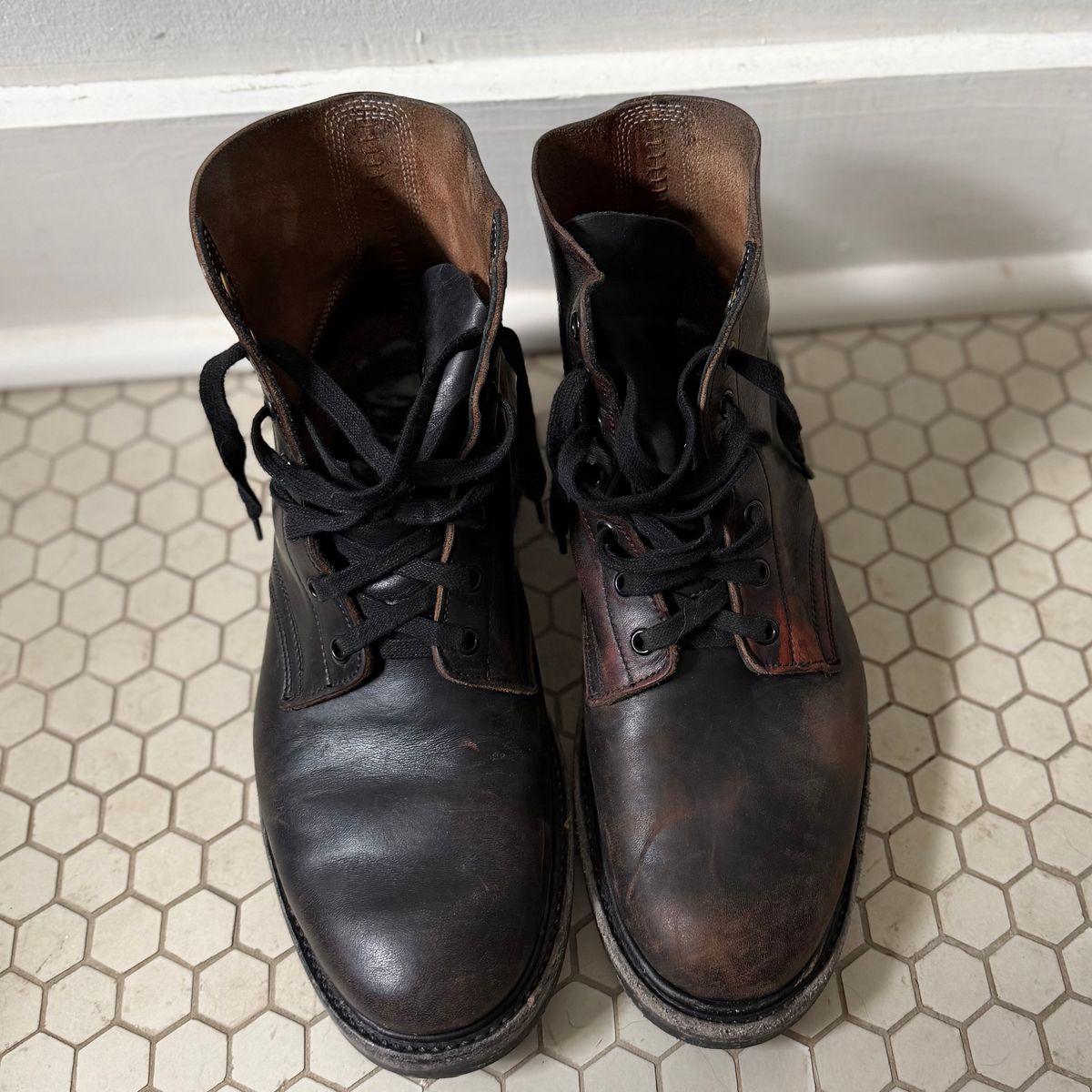 Photo by sthilburn on April 1, 2026 of the Role Club Boondockers in Handfinished CXL Horsehide.