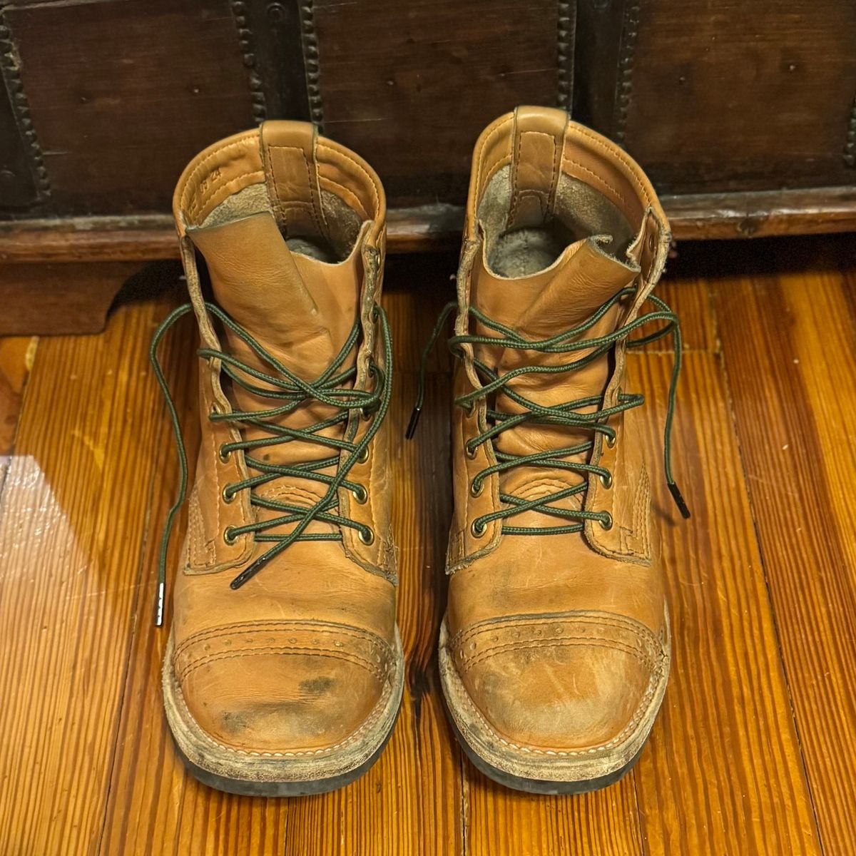 Photo by sthilburn on March 6, 2025 of the Wesco Wesco/x S&S Day Breaker in Horween Natural Essex.