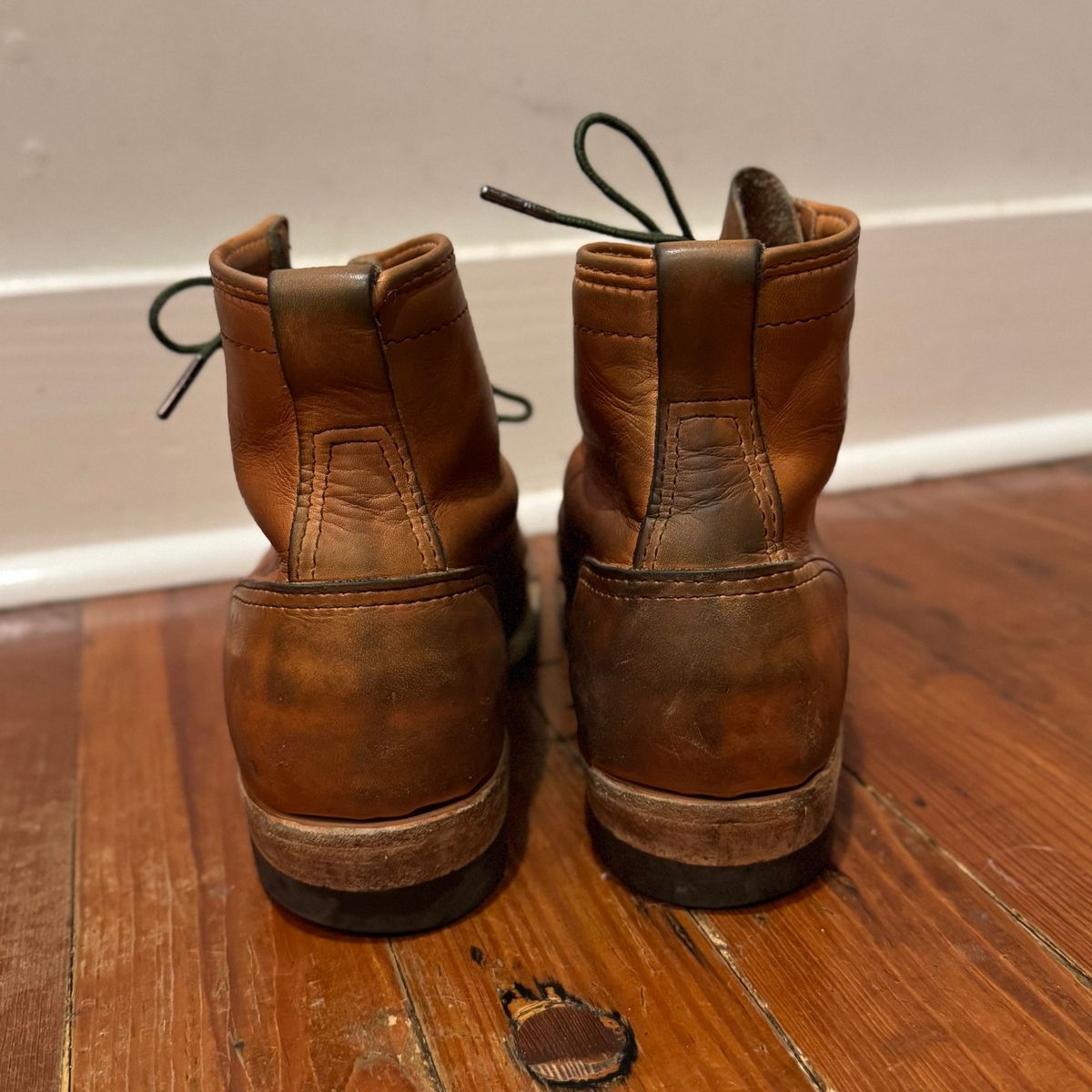 Photo by sthilburn on April 6, 2025 of the Wesco Wesco/x S&S Day Breaker in Horween Natural Essex.