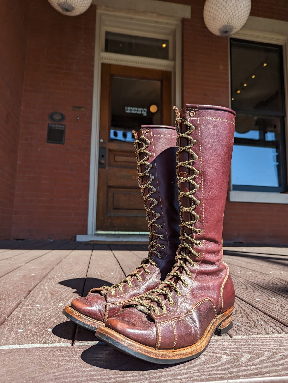 Photo by clefke on March 15, 2023 of the Willie's Handmade Boots Unlisted Model in S.B. Foot Black Cherry Excalibur.