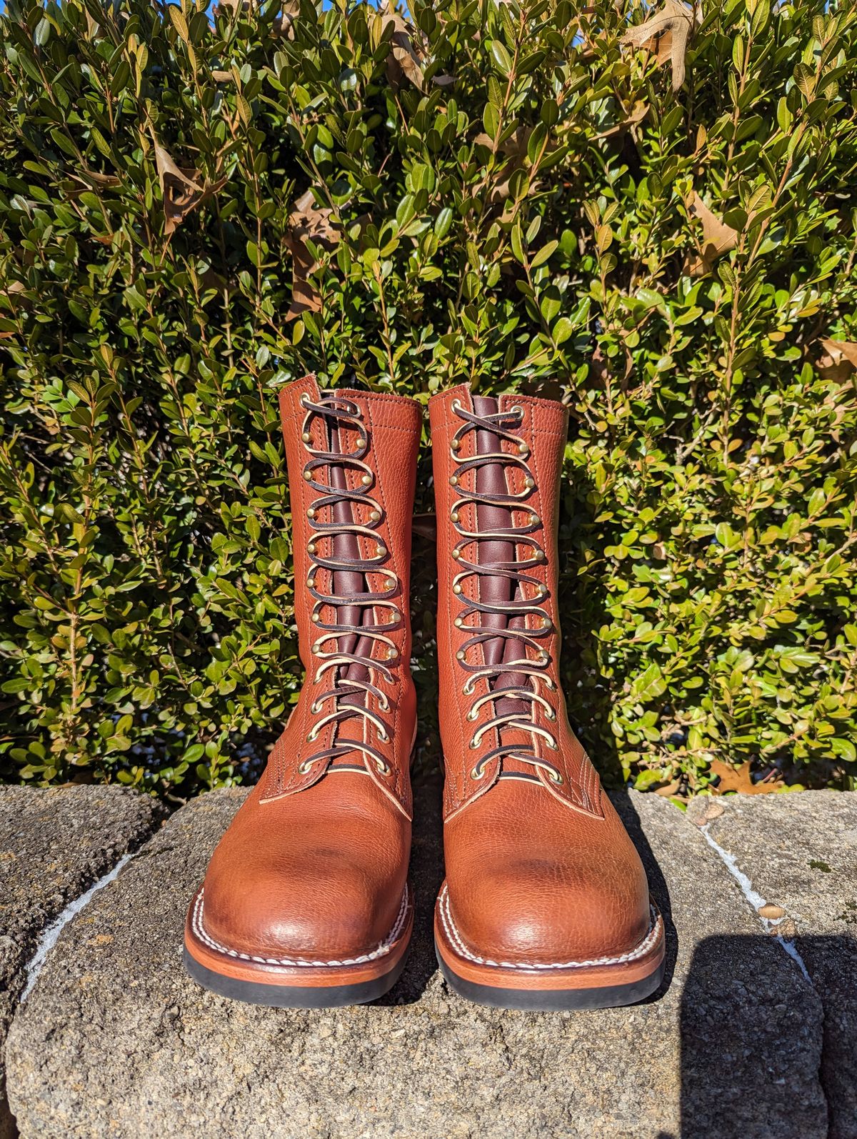 Photo by clefke on January 14, 2024 of the Nicks MTO in Wickett & Craig Medium Brown Milled Traditional Harness.
