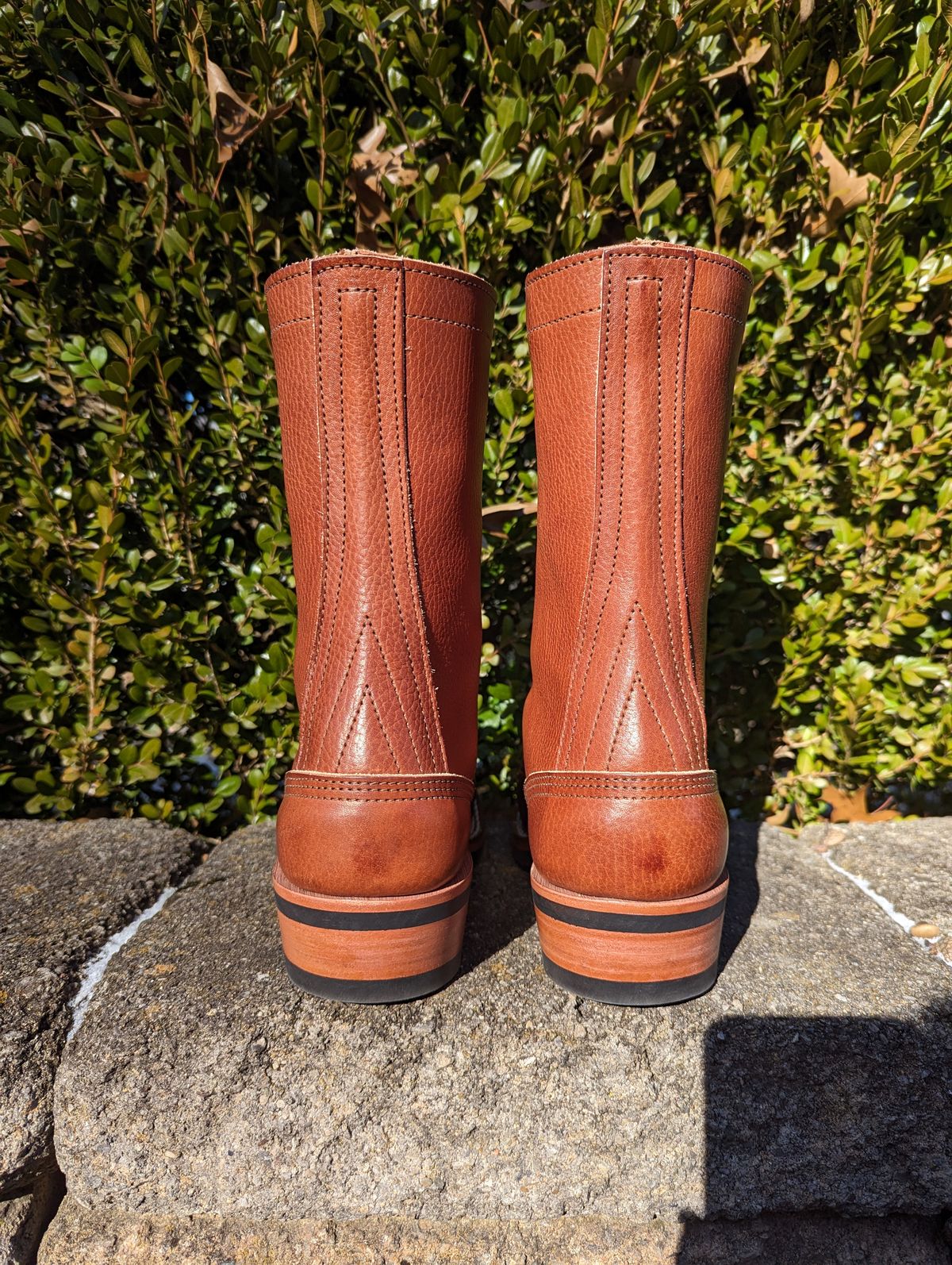 Photo by clefke on January 14, 2024 of the Nicks MTO in Wickett & Craig Medium Brown Milled Traditional Harness.