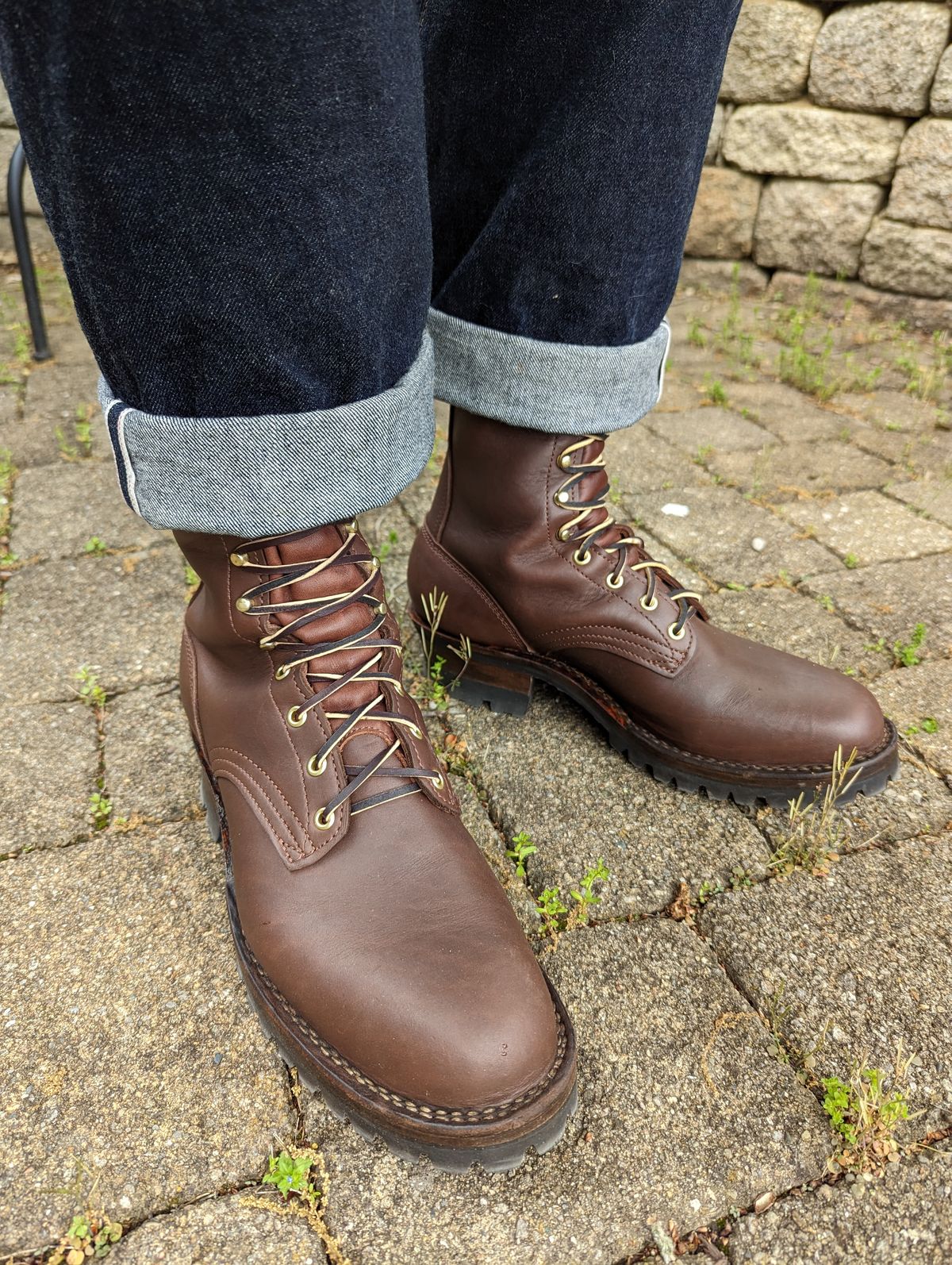 Photo by clefke on May 1, 2023 of the Frank's Boots The Patriot in Seidel Walnut Oil Tan.