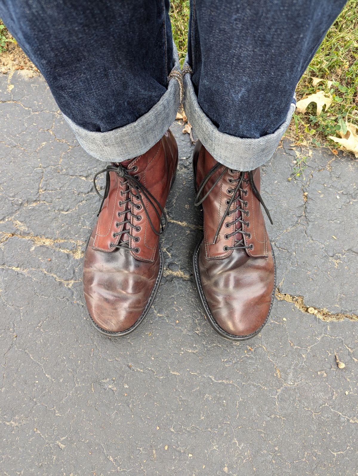 Photo by clefke on August 15, 2024 of the Alden Plain Toe Boot in Horween Color 8 Shell Cordovan.