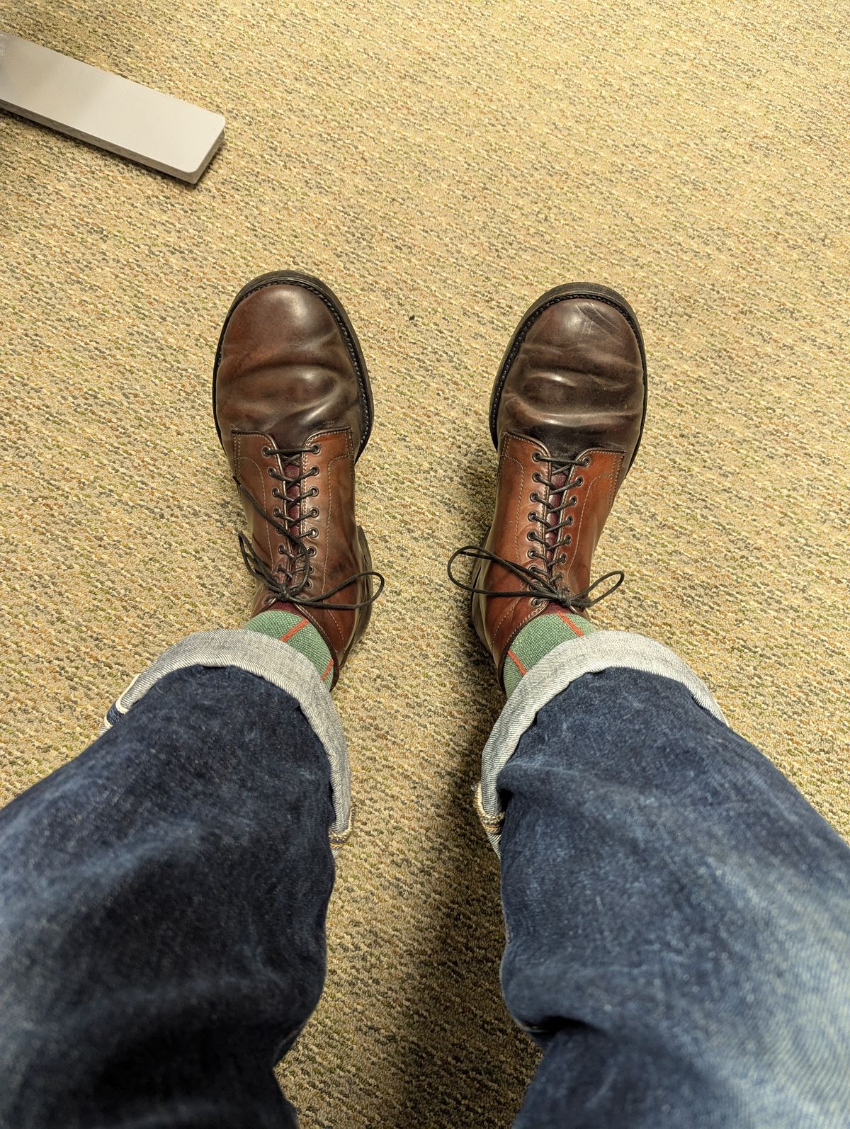 Photo by clefke on August 20, 2024 of the Alden Plain Toe Boot in Horween Color 8 Shell Cordovan.