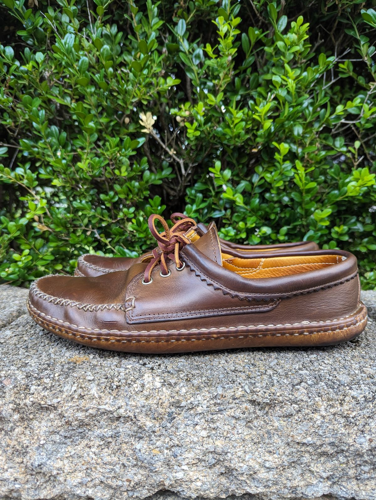 Photo by clefke on June 23, 2023 of the Quoddy Blucher in Horween Olive Chromexcel.