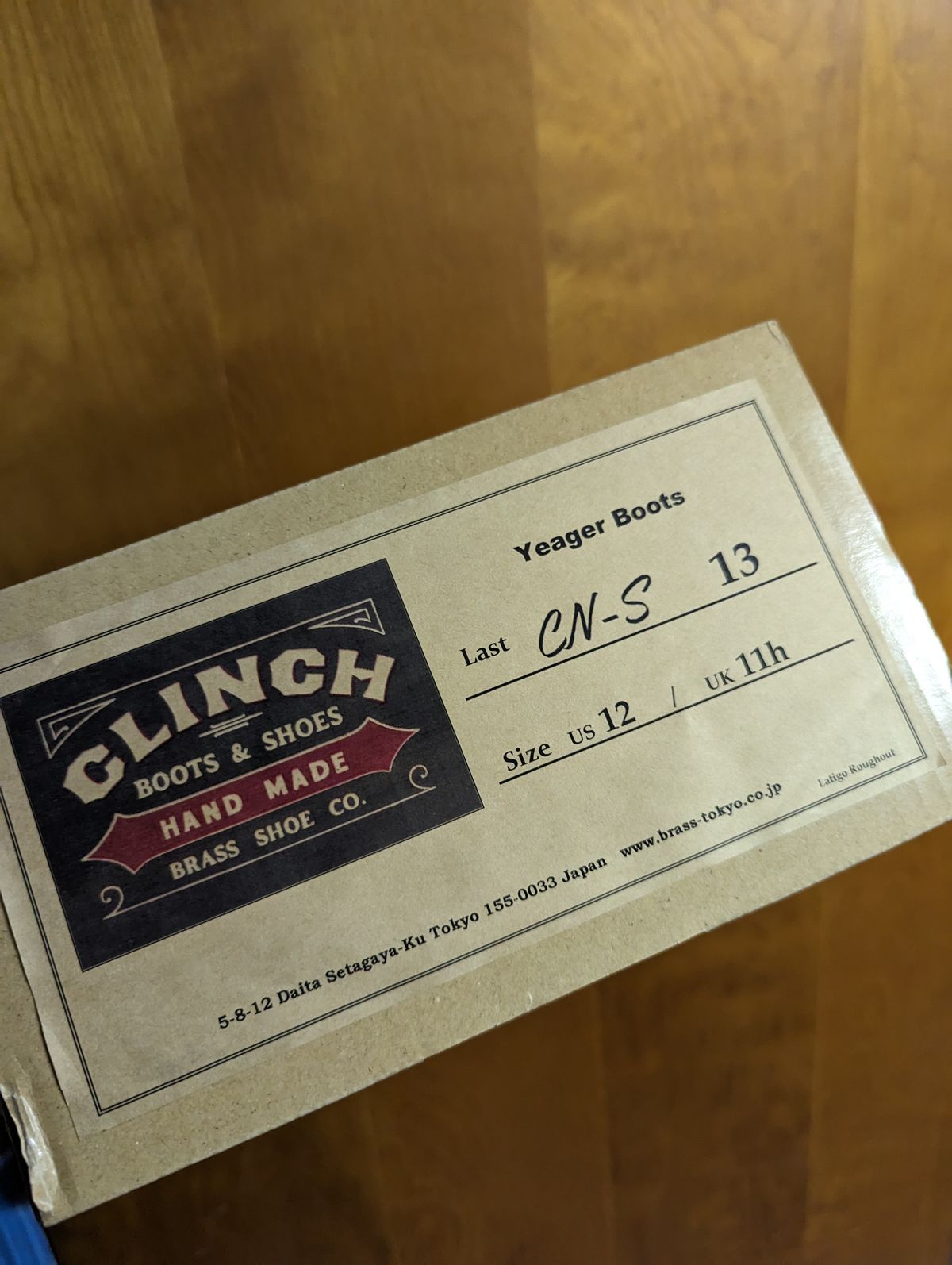 Photo by clefke on March 23, 2023 of the Clinch Yeager Boots in Wickett & Craig Natural Latigo Roughout.