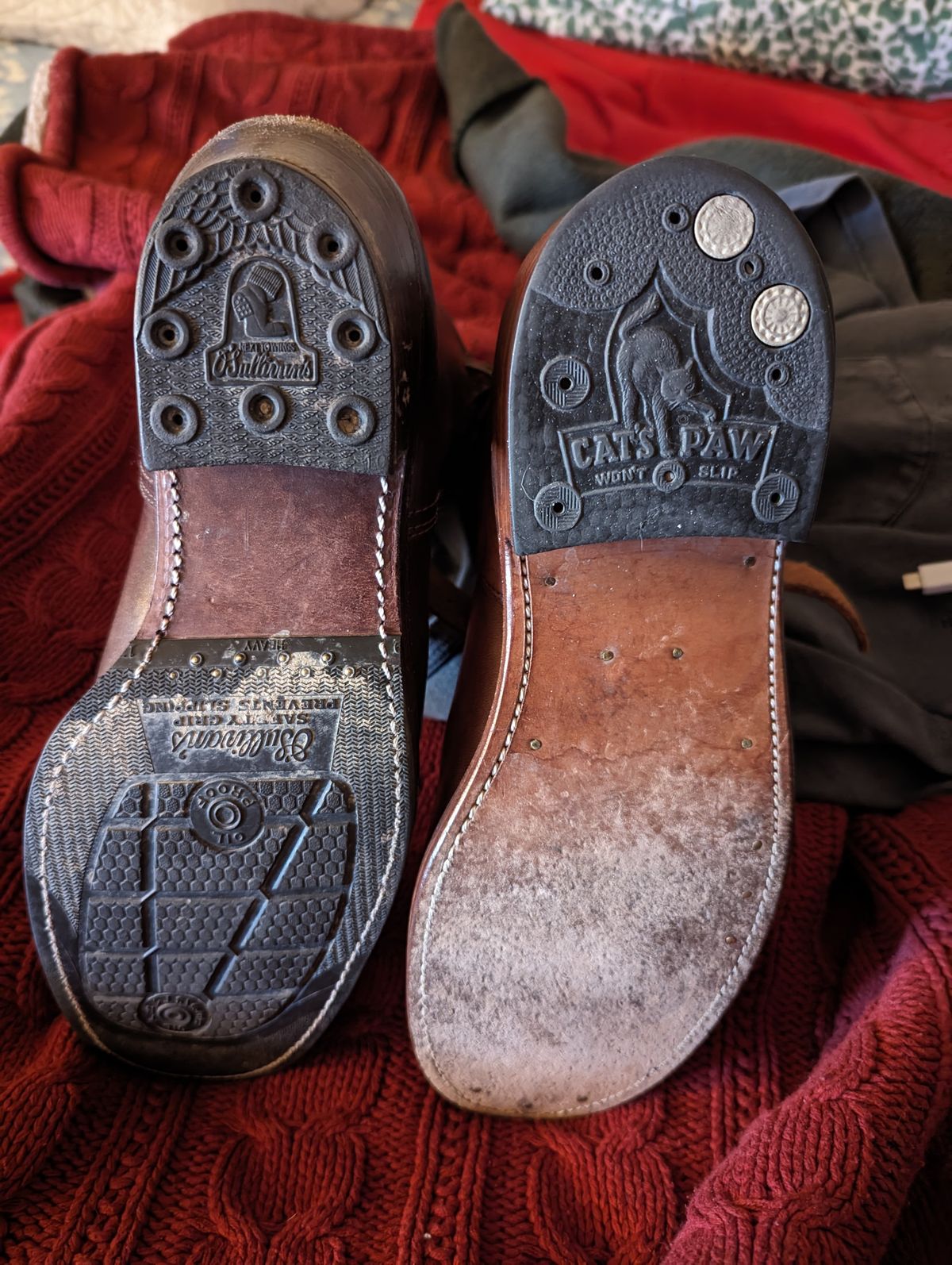 Photo by clefke on February 26, 2024 of the Clinch Engineer Boots 11-Inch Height in Brown-Overdyed Horsebutt.