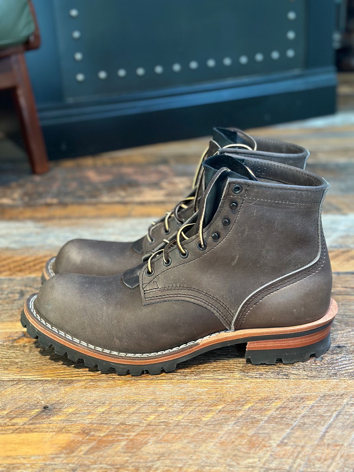 Photo by GDub on October 1, 2023 of the Nicks MTO in Horween Charcoal Cypress.