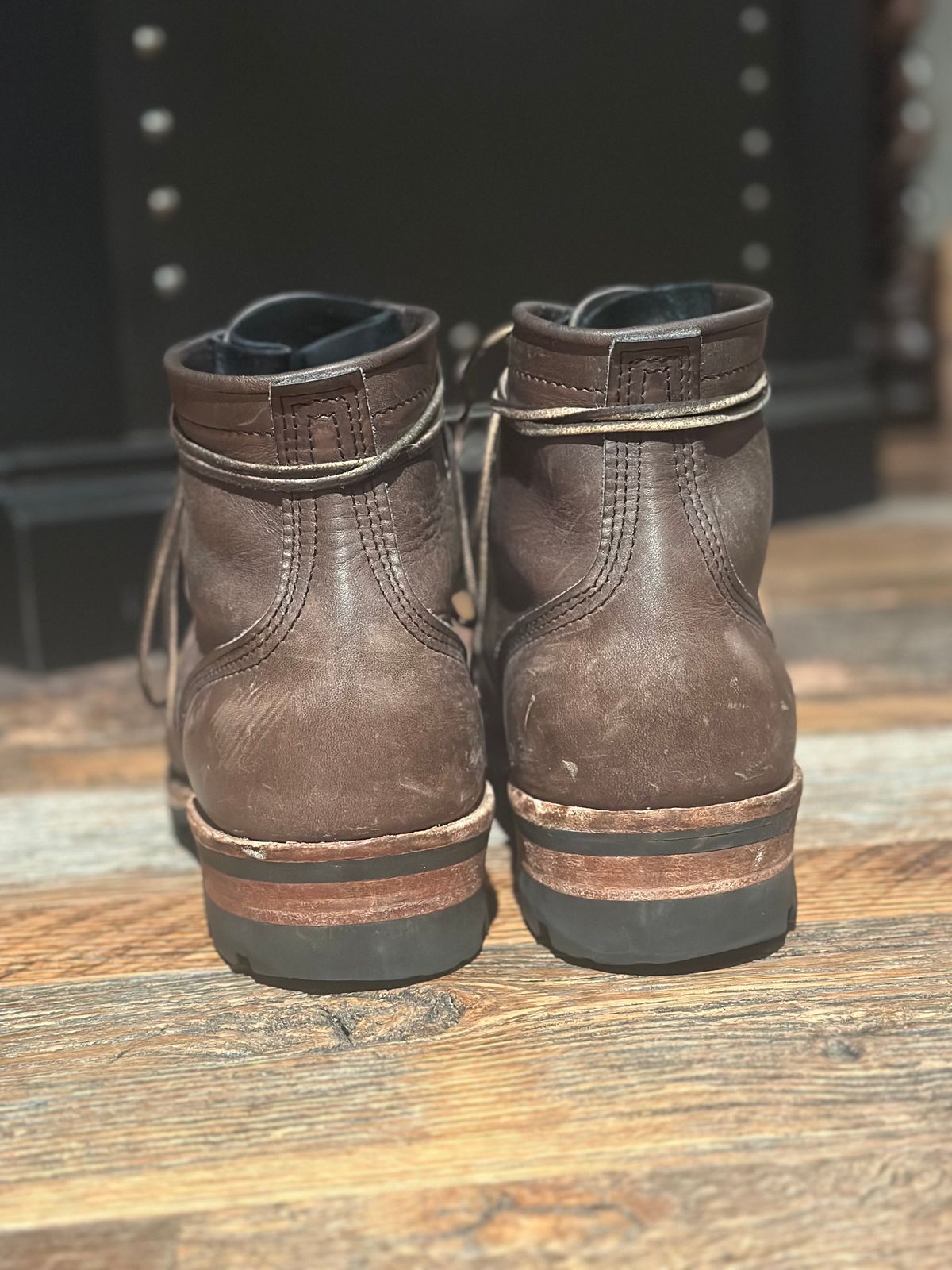 Photo by GDub on December 6, 2023 of the Nicks MTO in Horween Charcoal Cypress.