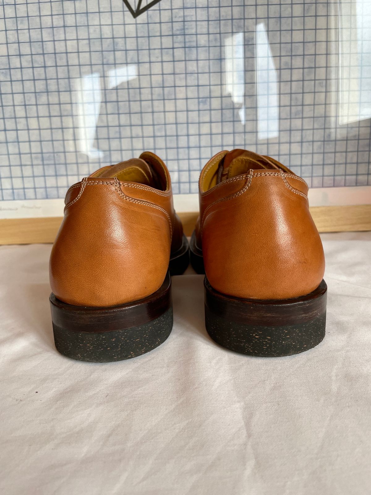Photo by bootsonmars on December 4, 2022 of the Sagara Officer Shoes in Maryam Natural Horsebutt.