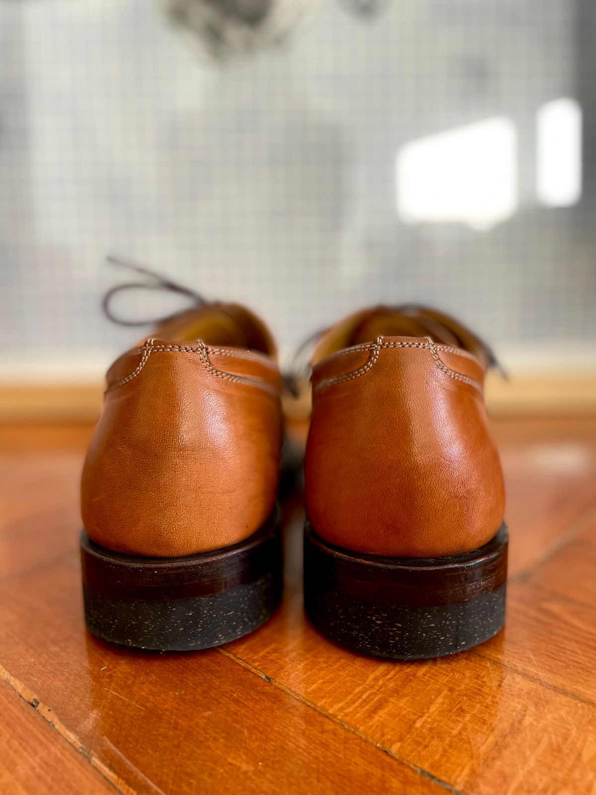 Photo by bootsonmars on February 4, 2023 of the Sagara Officer Shoes in Maryam Natural Horsebutt.