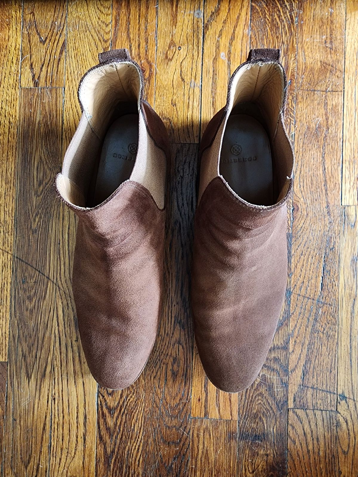 Photo by PrimordialOohs on December 5, 2022 of the Bomberos Unlisted Model in Snuff Waterproof German Suede.