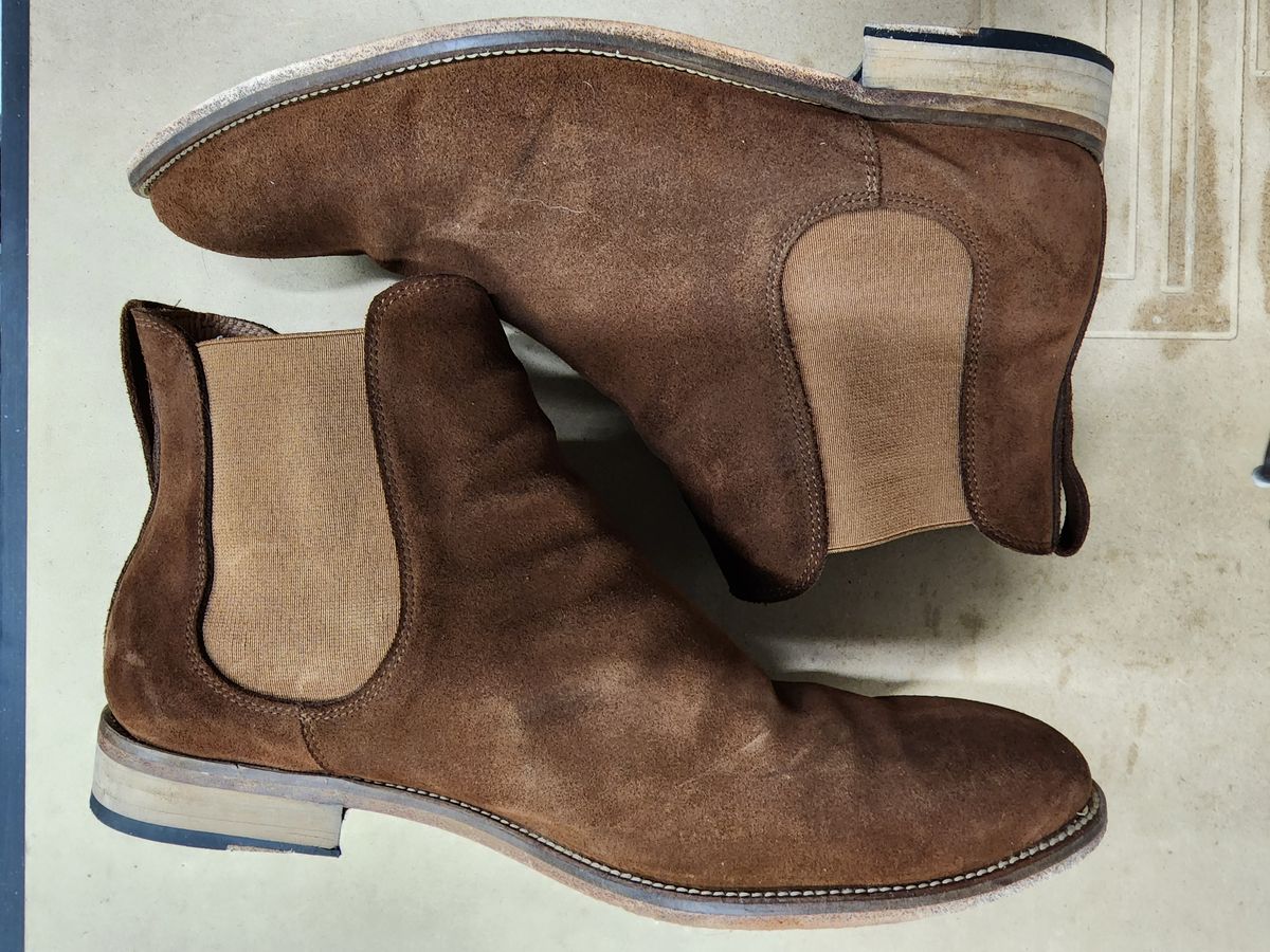 Photo by PrimordialOohs on January 6, 2023 of the Bomberos Unlisted Model in Snuff Waterproof German Suede.