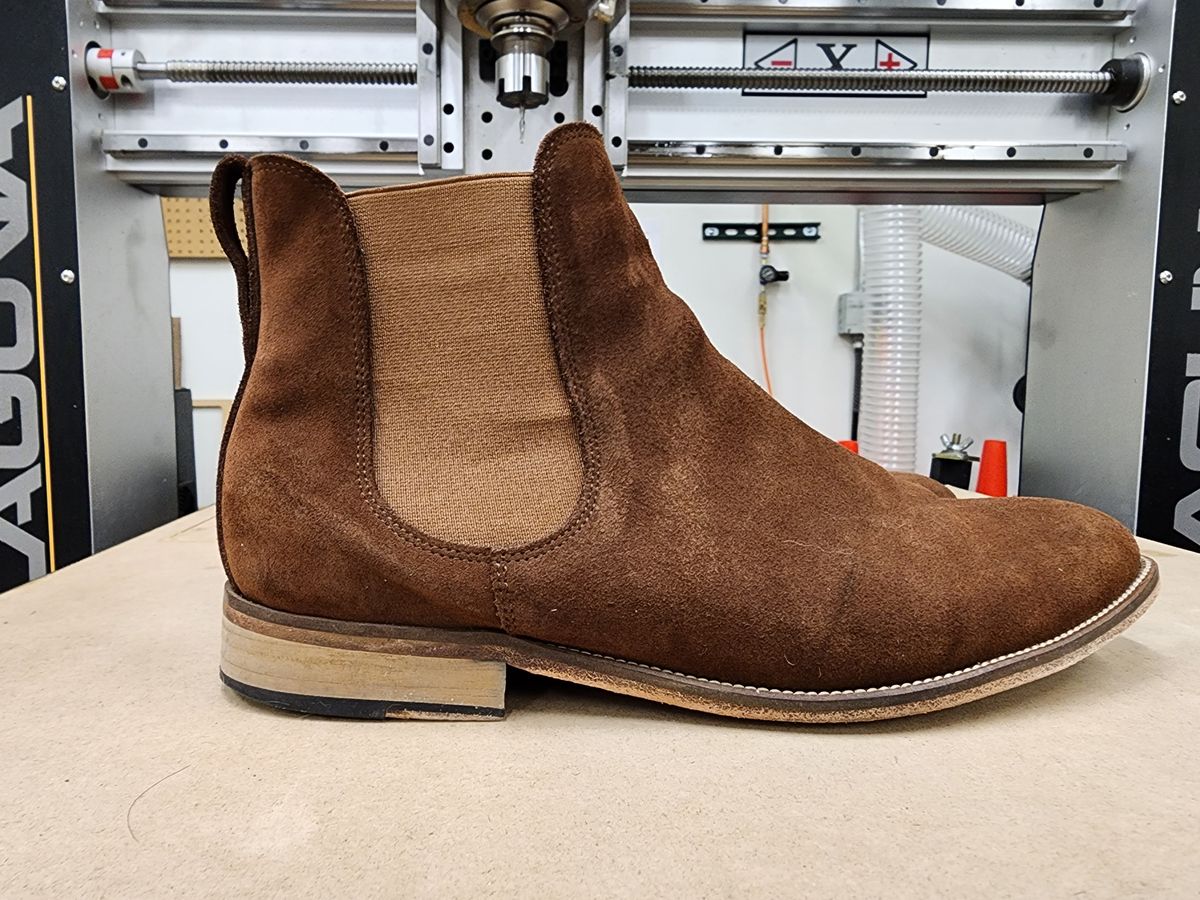 Photo by PrimordialOohs on January 6, 2023 of the Bomberos Unlisted Model in Snuff Waterproof German Suede.
