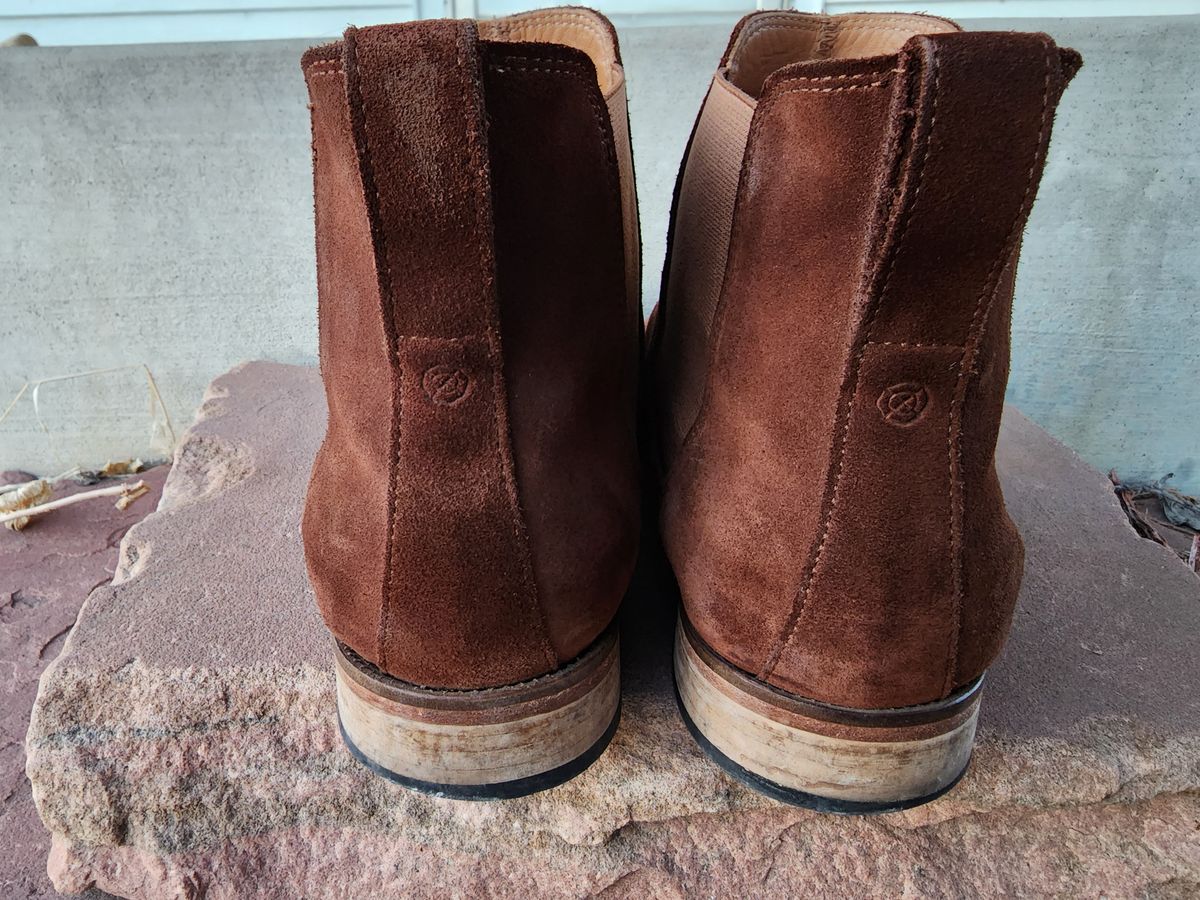 Photo by PrimordialOohs on February 6, 2023 of the Bomberos Unlisted Model in Snuff Waterproof German Suede.
