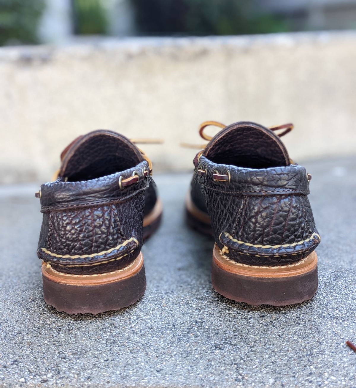Photo by kat on November 10, 2022 of the Rancourt & Co. Unlisted Model in Rancourt Chocolate Tuscon Bison.