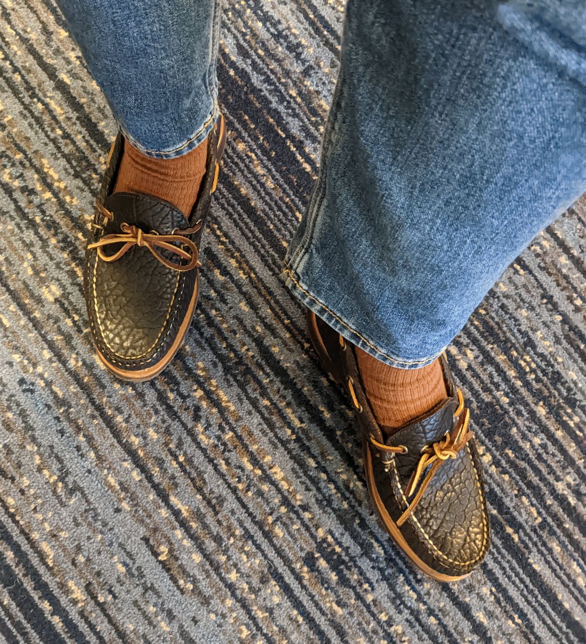 Photo by kat on November 17, 2022 of the Rancourt & Co. Unlisted Model in Rancourt Chocolate Tuscon Bison.