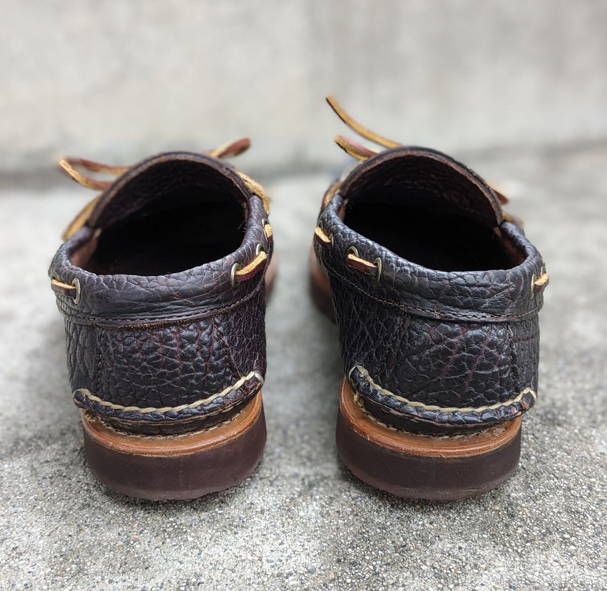 Photo by kat on December 1, 2022 of the Rancourt & Co. Unlisted Model in Rancourt Chocolate Tuscon Bison.