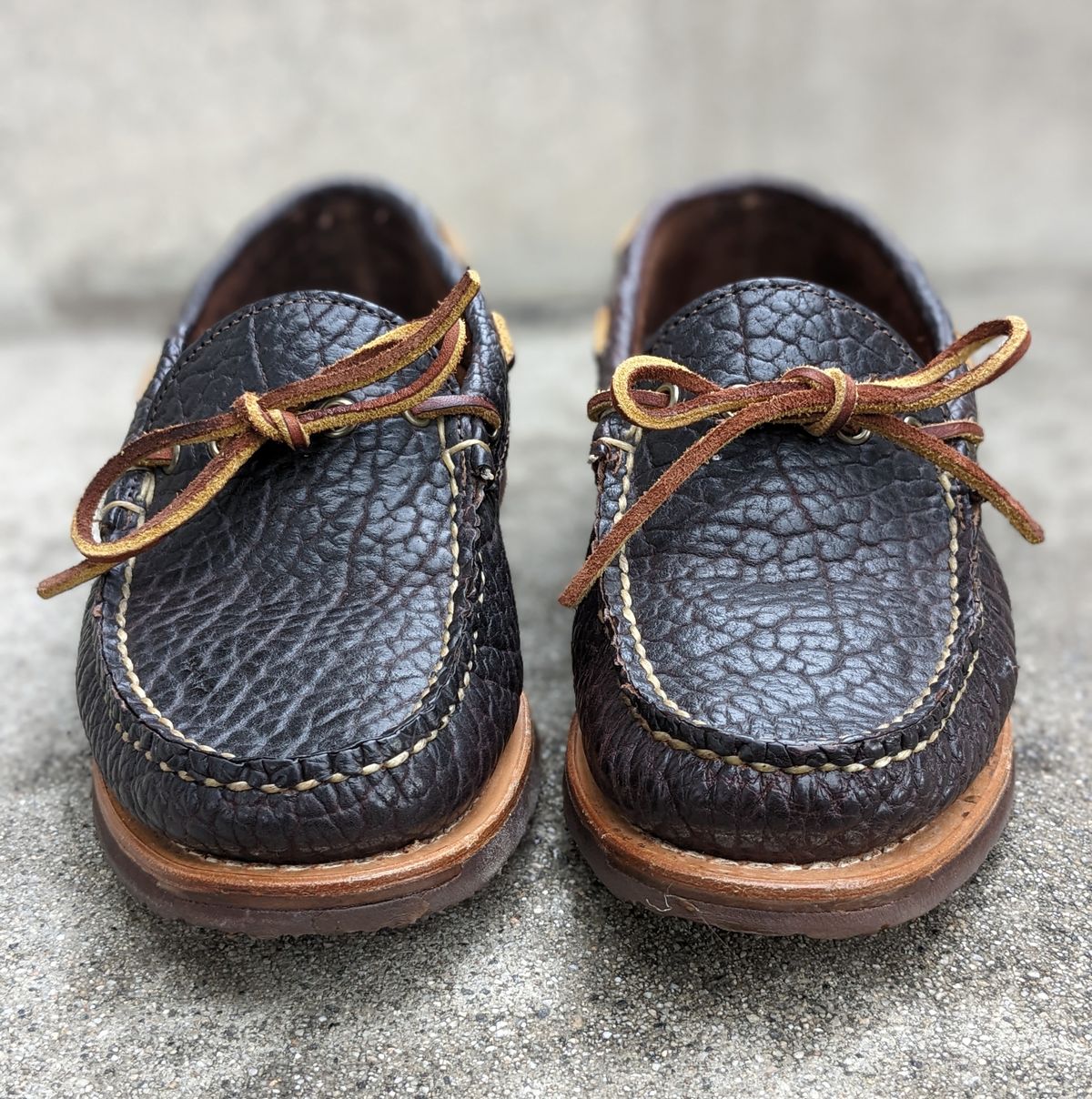 Photo by kat on December 1, 2022 of the Rancourt & Co. Unlisted Model in Rancourt Chocolate Tuscon Bison.