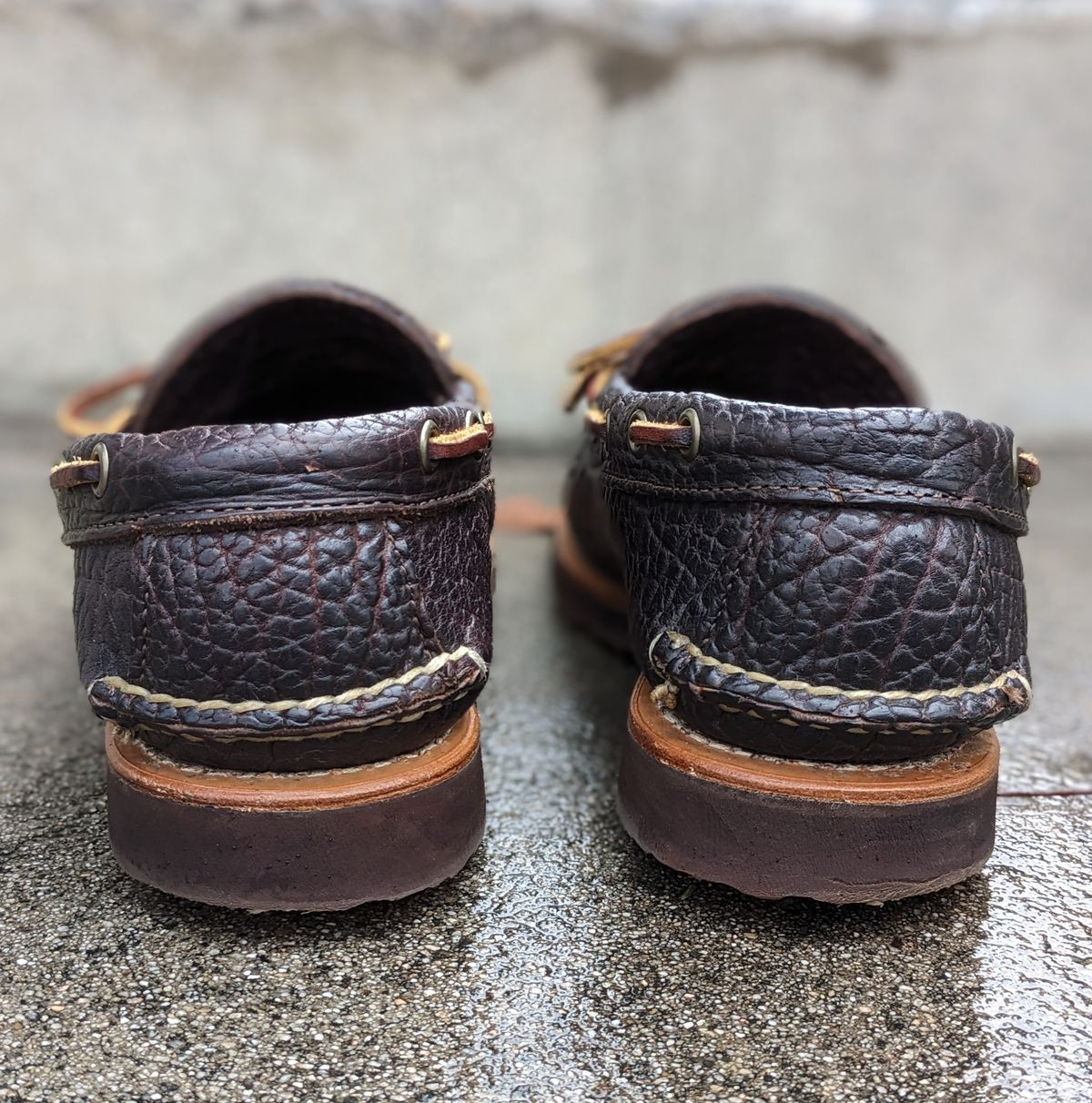 Photo by kat on January 3, 2023 of the Rancourt & Co. Unlisted Model in Rancourt Chocolate Tuscon Bison.